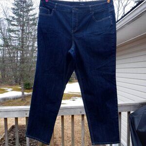 George Plus Dark rince slightly tapered Jeans size 22 Wide